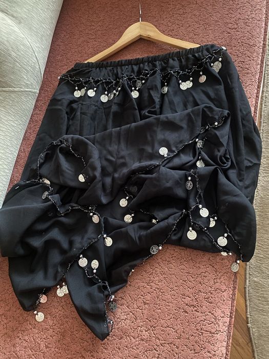 Fustă neagră cu bănuți/Belly dance