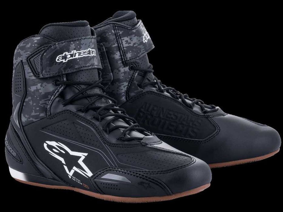 Нови Мото Боти Alpinestars Faster-3 Black-Grey Размер 43