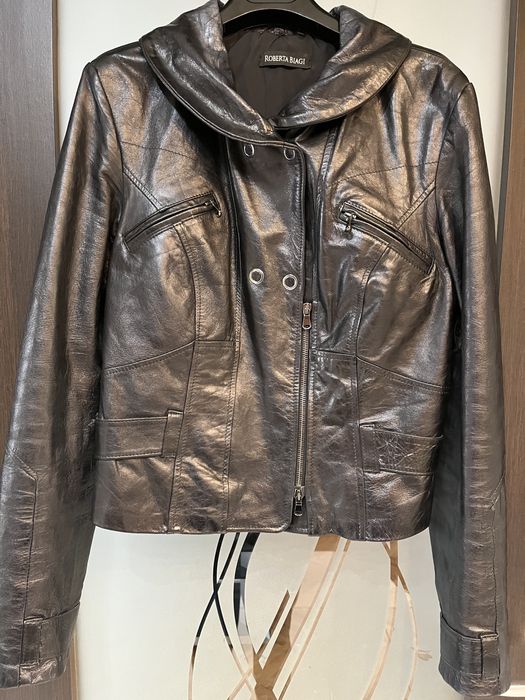 Geaca piele dama Roberta Biagi