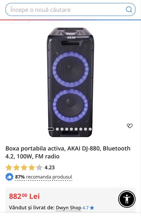 Boxa portabilă AKAI DJ-880
