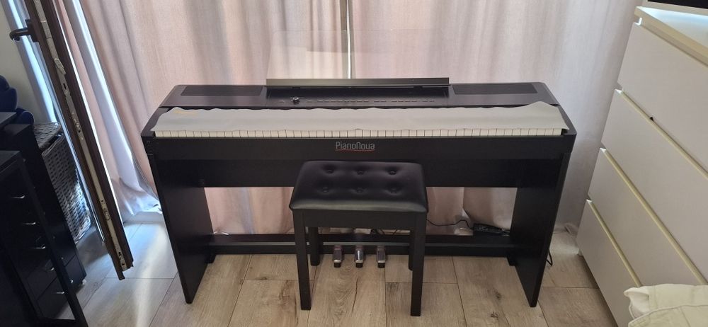 Pianonova Girona 08 Black+пейка черна кожа