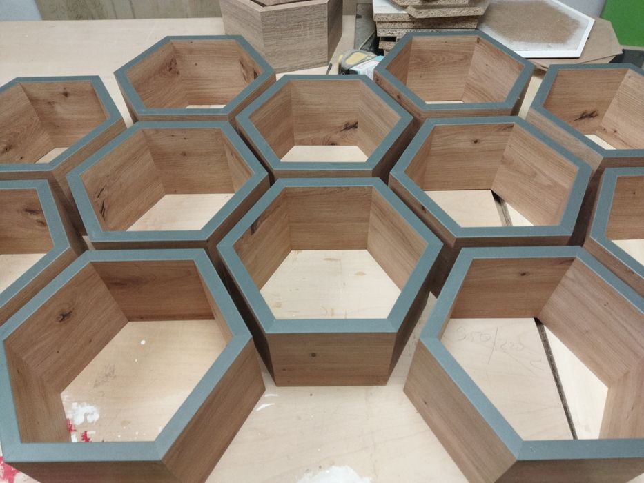 Етажерка,полица,пчелна пита, хексагон, рафт, декорация,полица