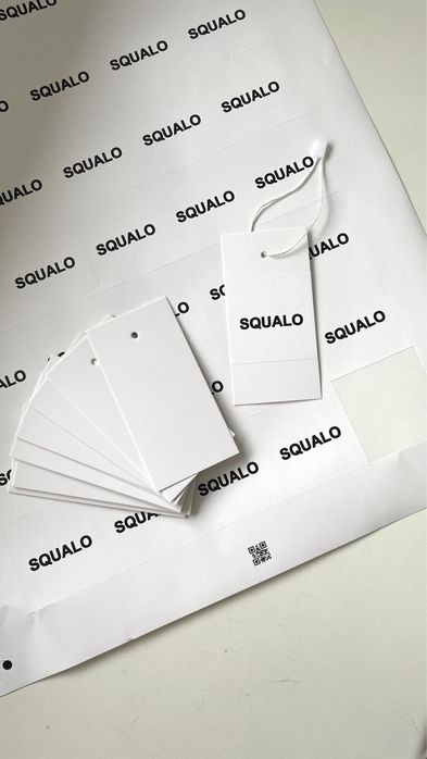 Бирка, этикетка картонная с биркодеожателем