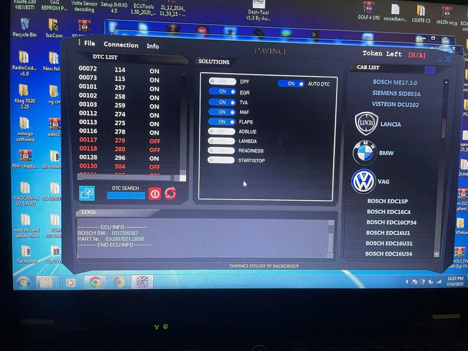 Davinci Deluxe Dpf Egr Adblue Dtc Soft