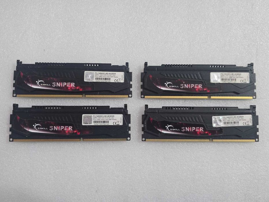 Kit Memorie RAM G.Skill Sniper 8GB (2x4GB) DDR3 1866MHz CL9 1.50V PC3-14900 Intel XMP Ready