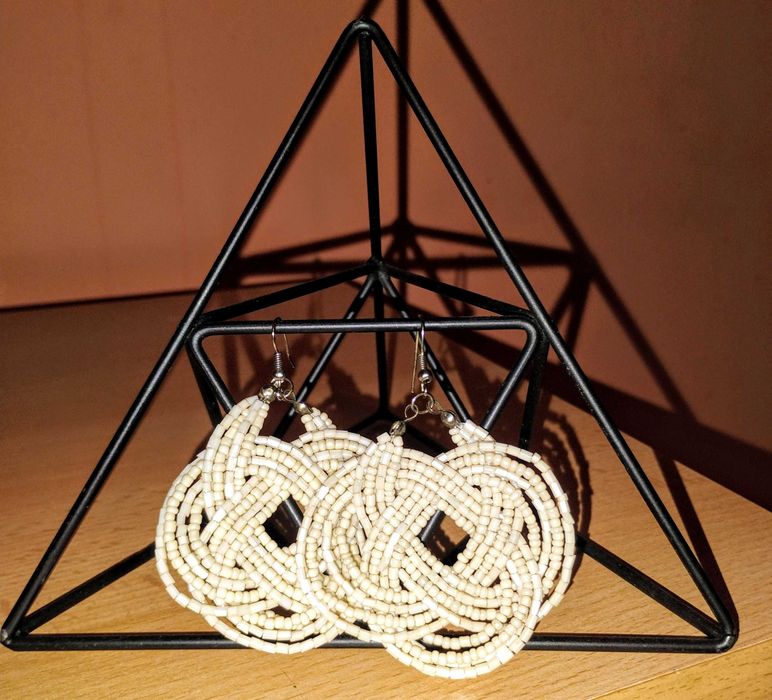 СТРАХОТНИ ръчно изработени обеци. Цена 21 лв.