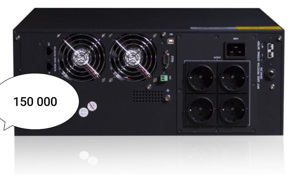 Источник бесперебойного питания SVC RT-3KL-LCD.Новый