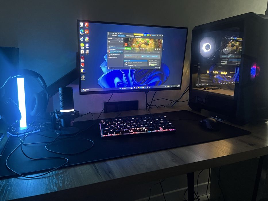 Игровой компьютер RTX 3070ti GameRock полностью в комплекте