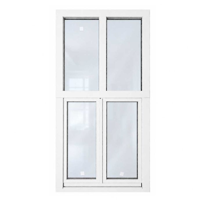 Ferestre din lemn stratificat esenta Pin, cu geam termoizolant 24mm, ALB