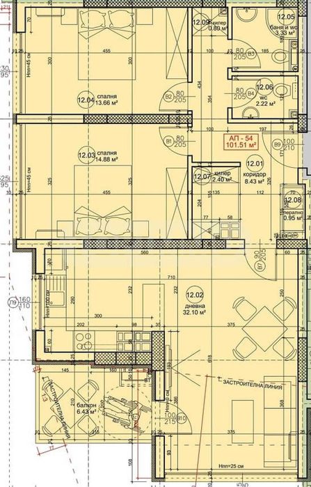 Продава се Тристаен апартамент в Варна, Гръцка махала - 124 кв.м за 774 €/кв.м - Снимка #4