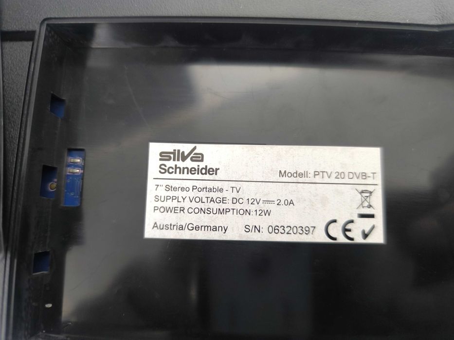 TV portabil Silva Schneider PTV 20 DVB-T 7 inch LCD baterie antena
