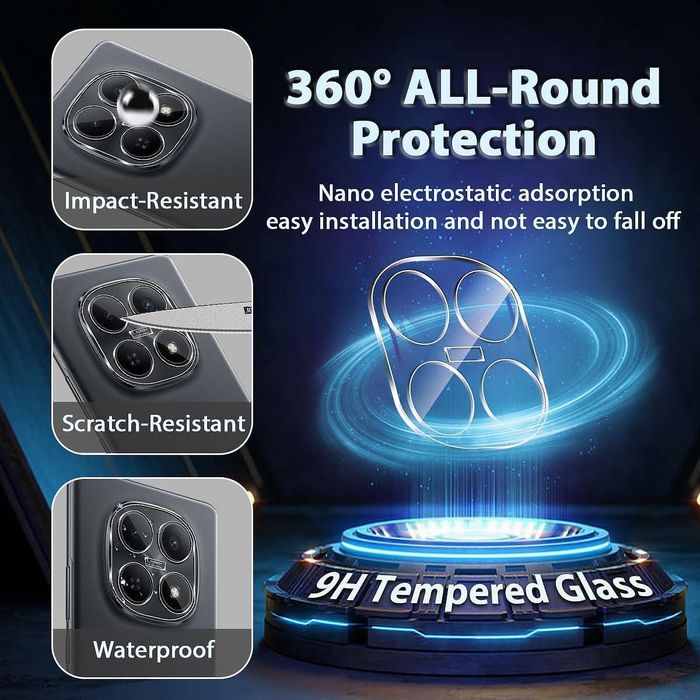 Стъклен протектор за камера за xiaomi redmi note 15 5g