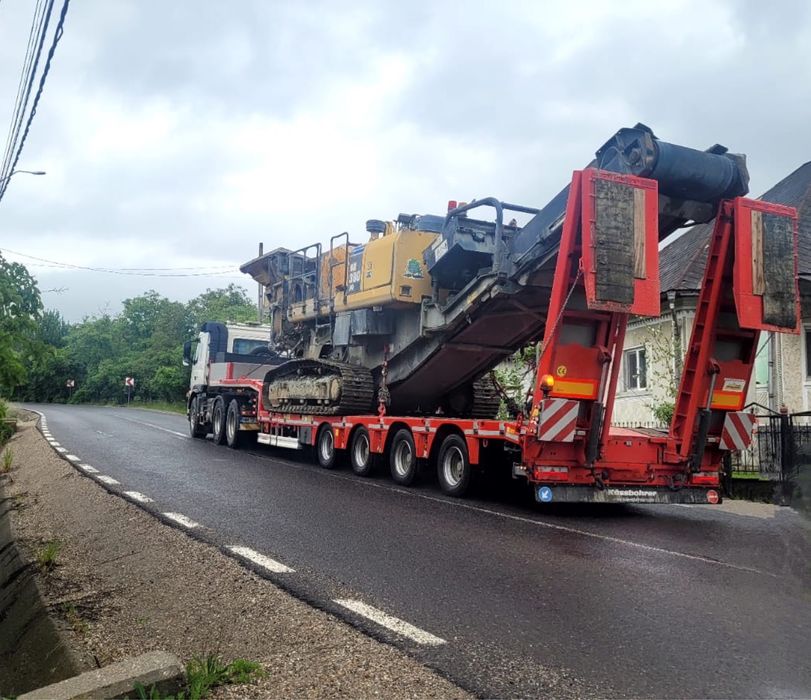 Transport marfa agabaritic, transport utilaje constructii/agricole