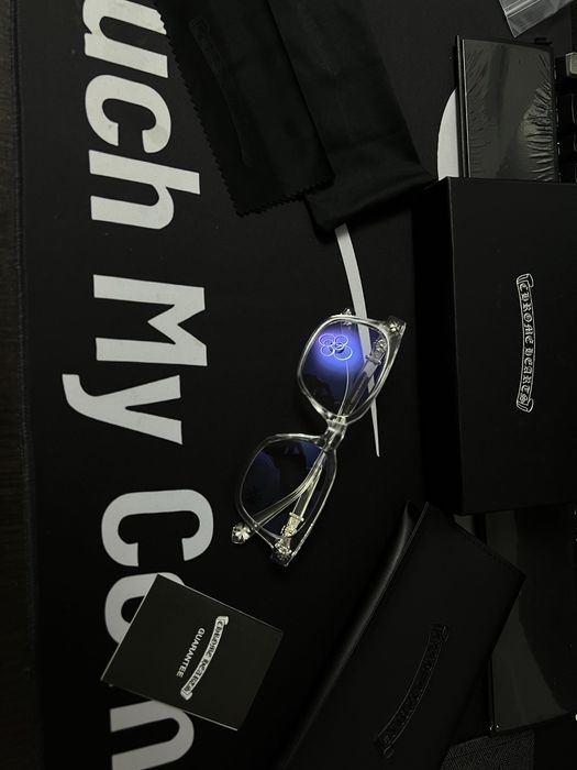 Ochelari Chrome Hearts argintii