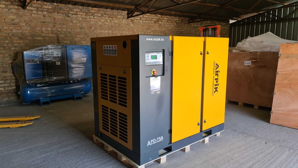 Винтовой компрессор APD-75A, -9,6 куб.м, 55кВт, AirPIK