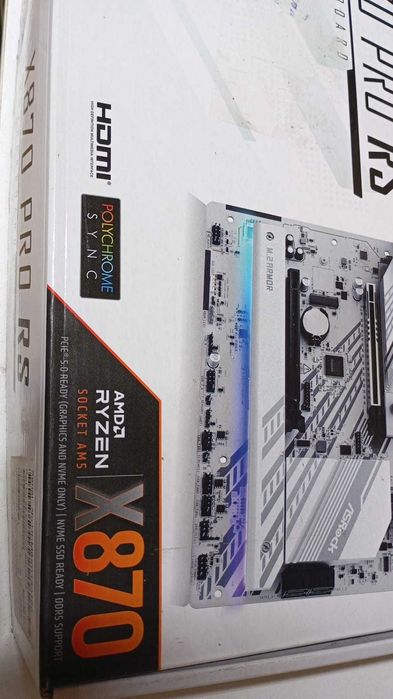 Материнская плата ASRock X870 Pro RS белый