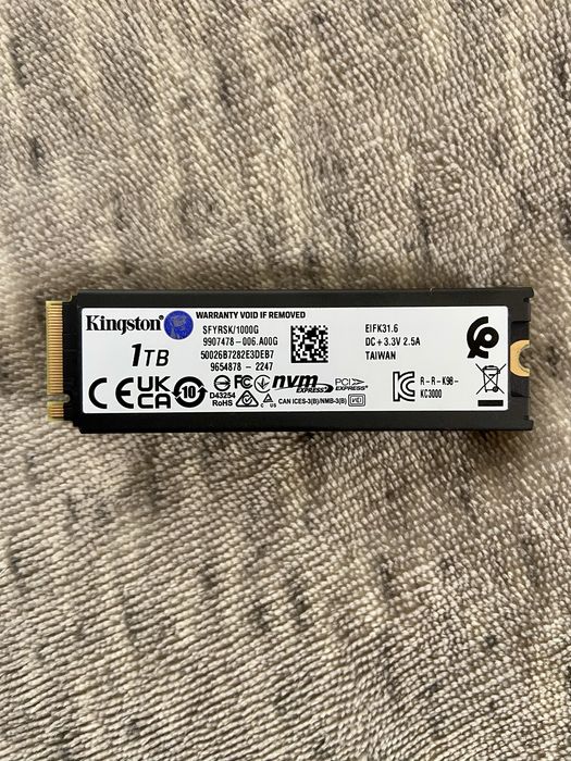 SSD Kingston FURY Renegade 1TB M.2 PC/PS5