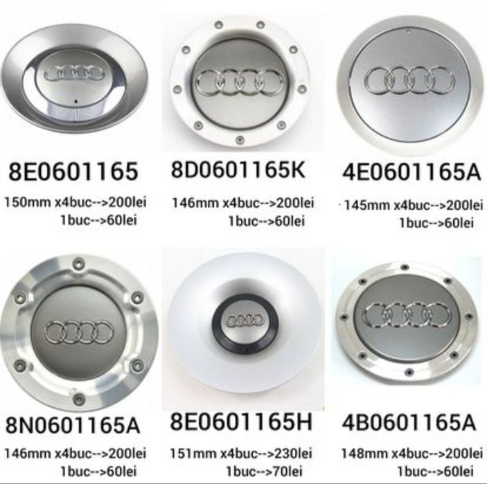 Capace jante aliaj si prezoane BMW AUDI VW Mercedes Skoda OPEL altele