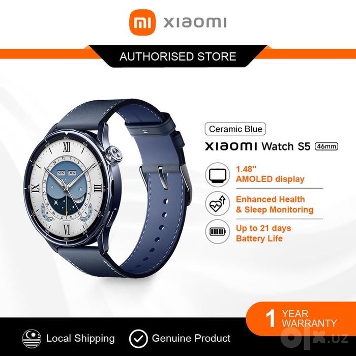 Xiaomi Watch S5 (Русский язык доступен)умные часы (доставка)