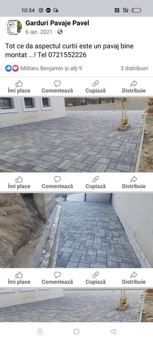 Executam lucrări de pavaje garduri!