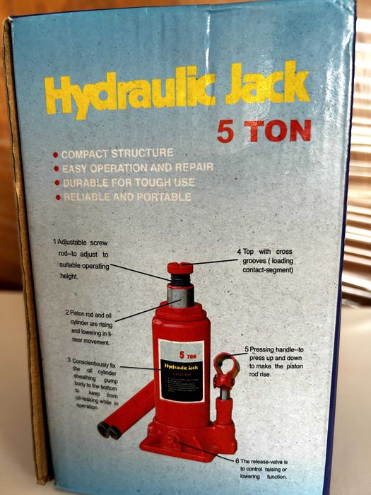 Гидравлический домкрат 5 тонн (170–300 мм)