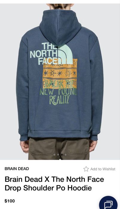 The North Face х BRAIN DEAD hoodie/мъжки суичър/худи M