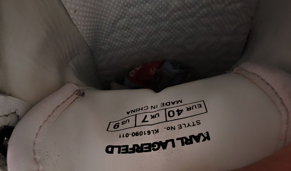 Sneakers Karl Lagerfeld piele naturala