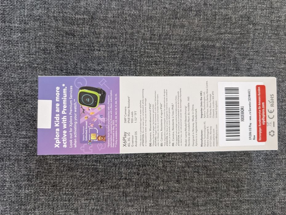 SIGILAT - Smartwatch Copii Xplora X6 Play - Sim Cartela - Video - GPS - Apel
