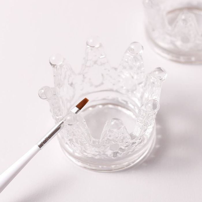 Стъклен държач за четки / Маникюр/