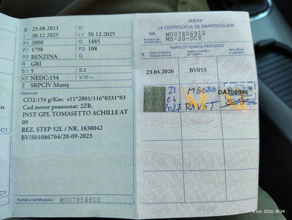Toyota Avensis T27, 1,8 benzina+GPL, 2011