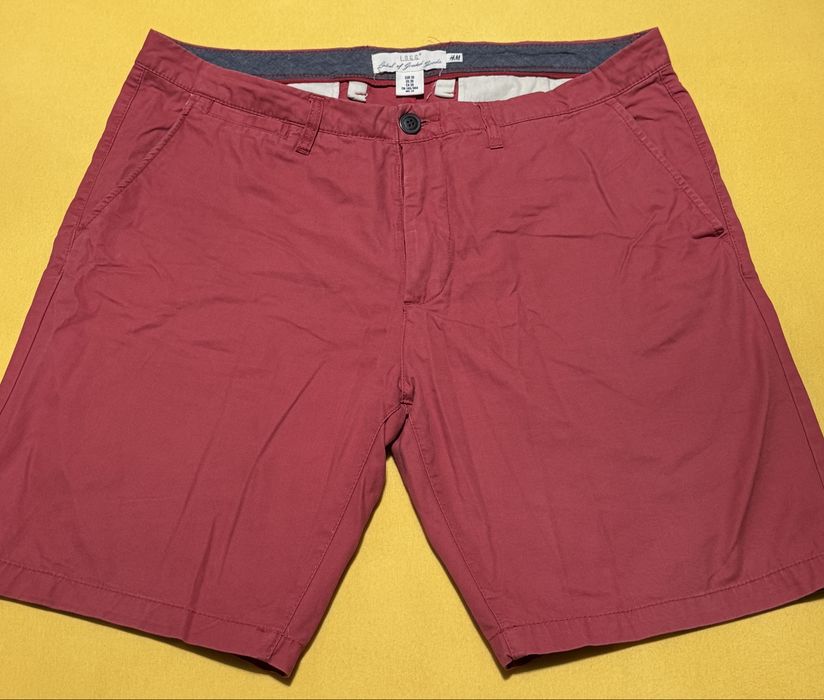Pantaloni Scurți Chino H&M L.O.G.G | Burgundy Red | Relax Fit | Mărimea 36 (L fit)
