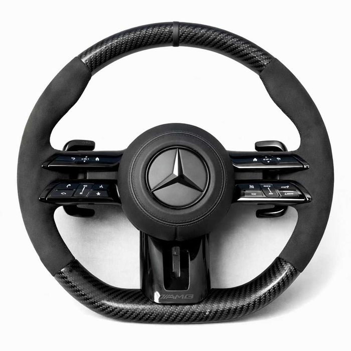 Mercedes AMG спортен волан – Carbon & Алкантара (2019–2022)