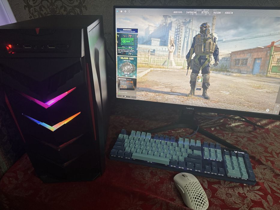 Игровой Компьютер Ryzen 5 5500, ОЗУ 32ГБ, 1070 TI