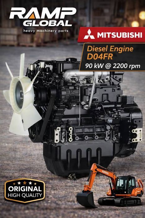 Двигатель в сборе Mitsubishi D04FR