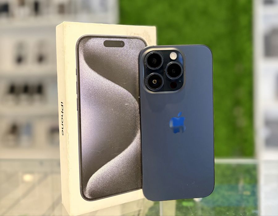 **ATS GSM** iPhone 15 Pro 256Gb Blue/Baterie88%/Fact+Gar 12 luni