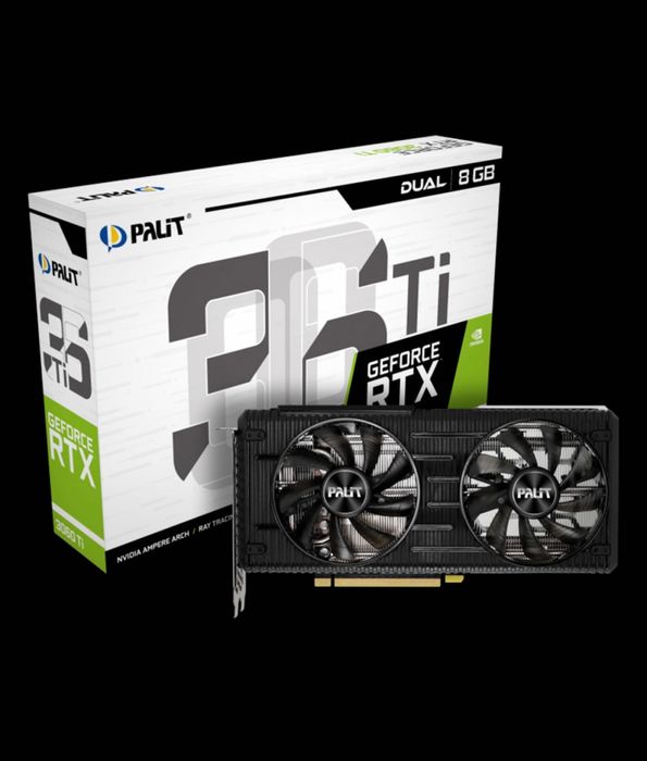Видео карта Palit 3060 TI 8gb 256bit ddr6 состояние идеал есть каробка