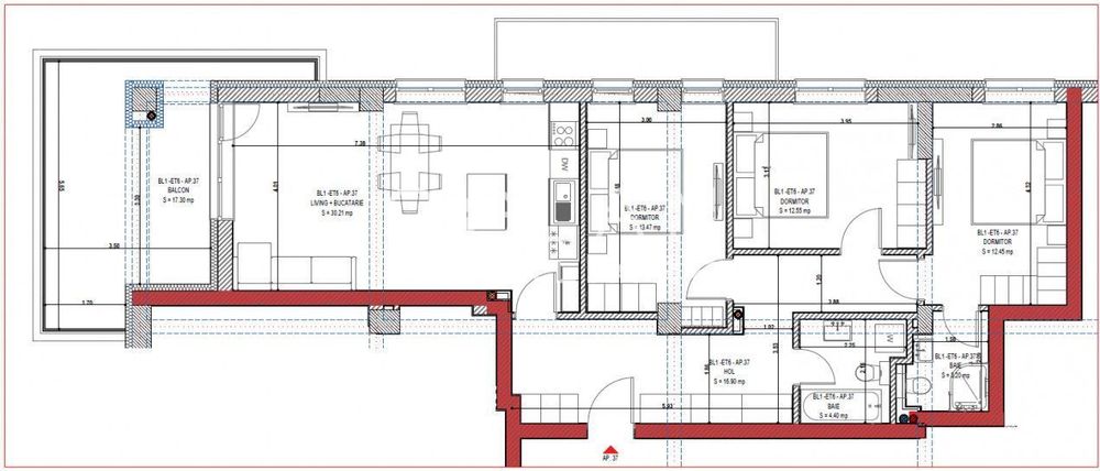 Ap. 4 cam. 93,18mp+Terasa+1 Boxa cadou! Calitate Premium! Zona N-V Sib