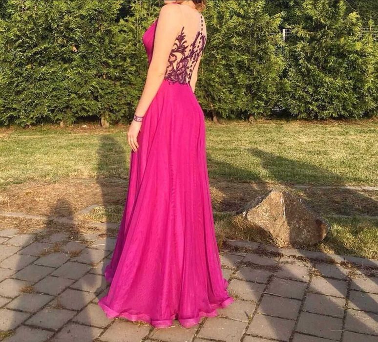 Rochie de seara Noela Style Mov Fuchsia