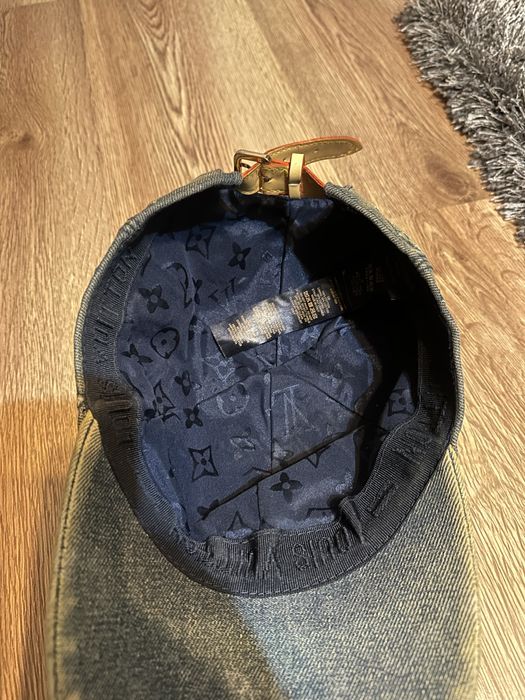 sapca louis vuitton denim