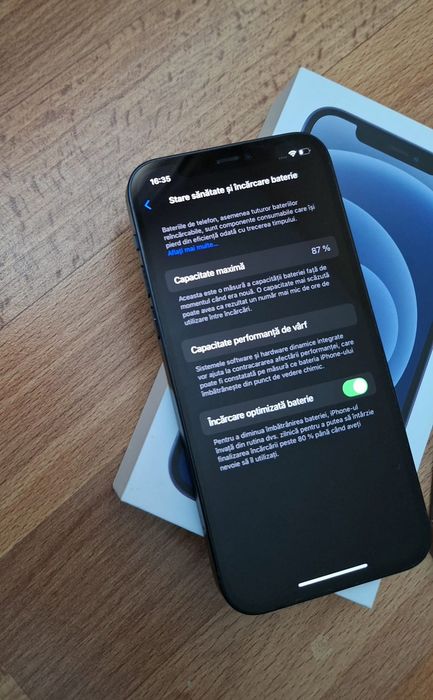IPhone 12 64 Gb Baterie 87% Fără piese înlocuite
