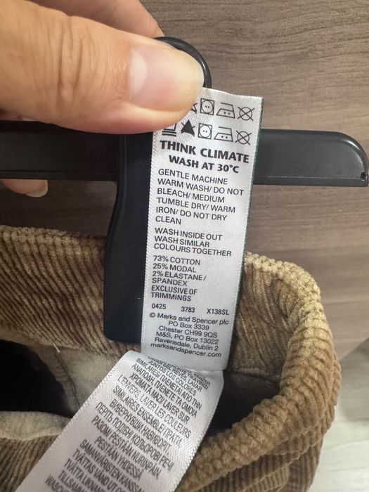 Вельветовые брюки M&S (Marks & Spencer)