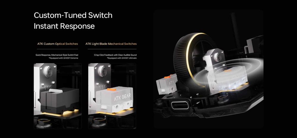 Беспроводная игровая мышь ATK GHOST Ultimate