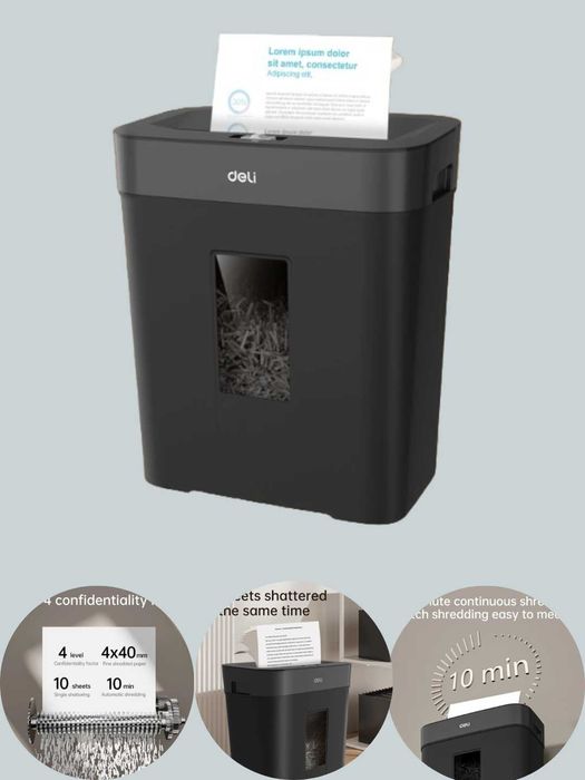 Уничтожитель бумаг Deli ET024 15л, 5.6кг Скидки !!! Акция !!!