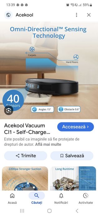 Aspirator robot acekool cl1