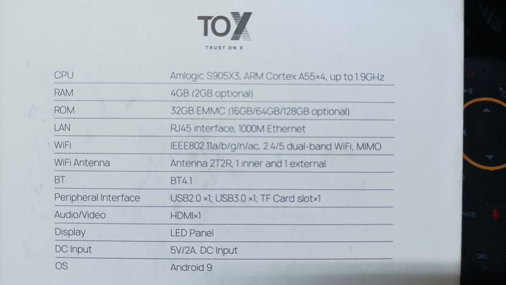 TV приставка TOX1