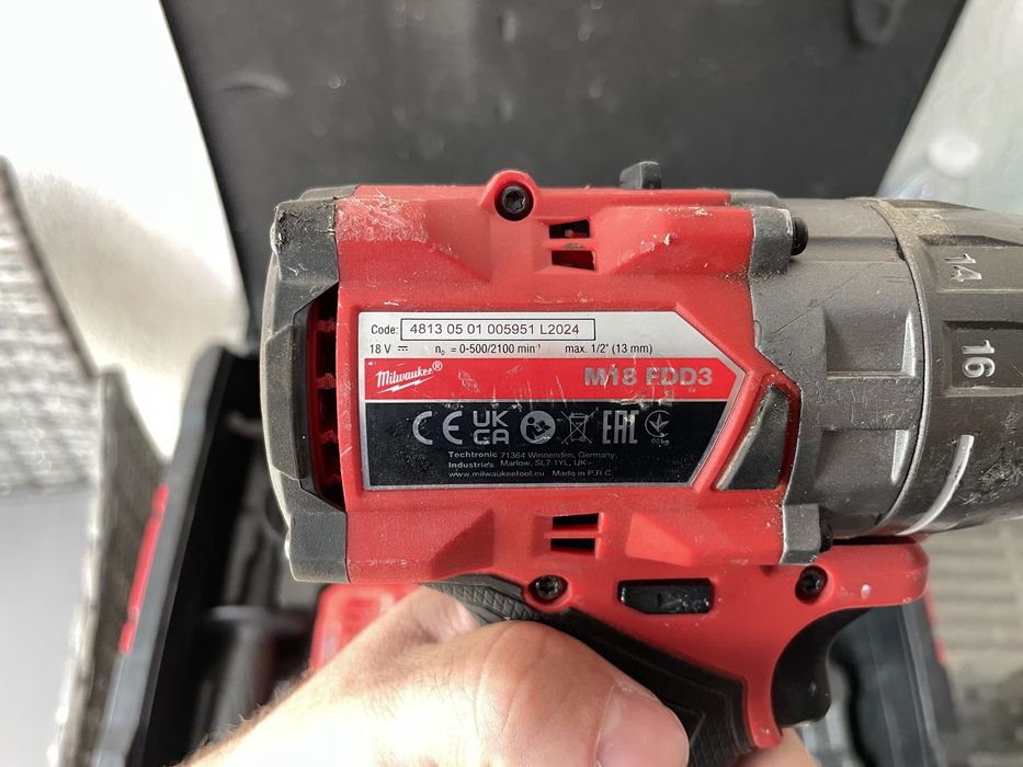 Milwaukee M18 FDD3 Винтоверт Куфар Батерия