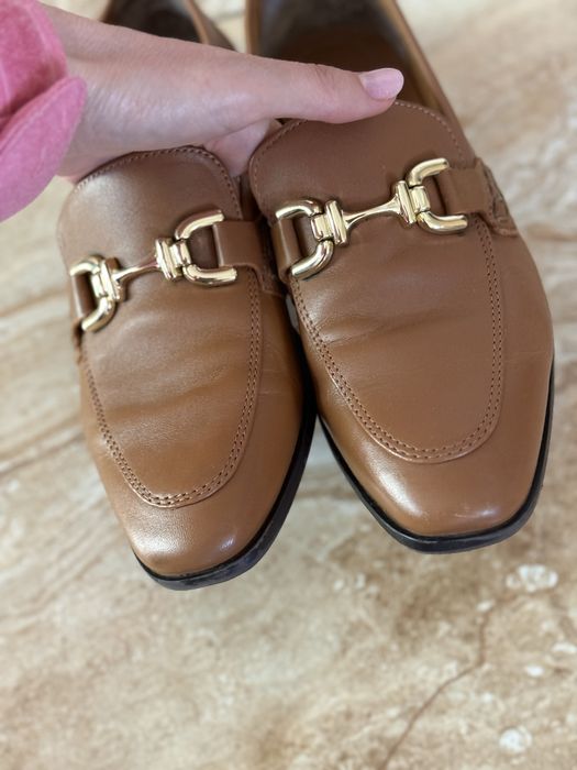 Loafers piele naturala Zara 37