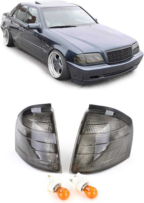 Мигачи Мерцедес Ц класа 202 mercedes w202 c нови Тъмни Опушени