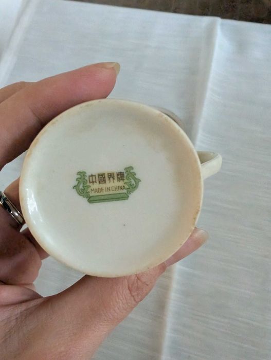 Set 24 piese portelan chinezesc anii 80, farfurii si cesti