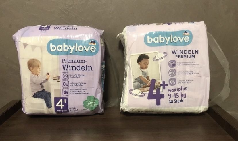 Scutece Babylove premium nr 4+, 9-15 kg, 38 buc